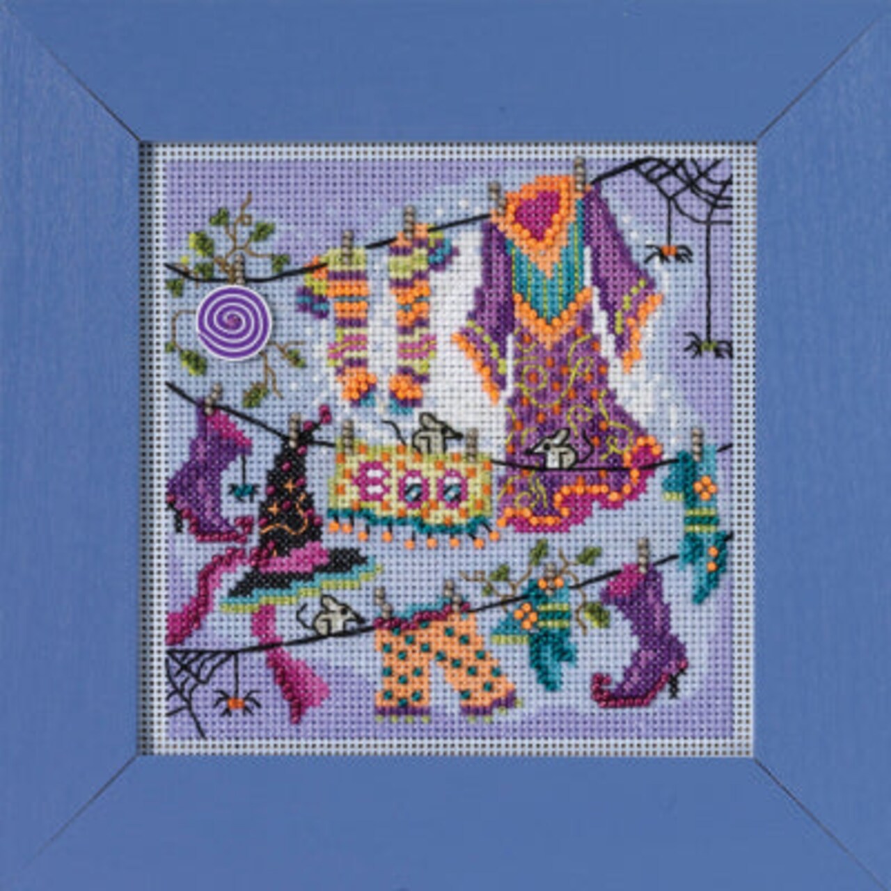 DIY Mill Hill Wandas Clothesline Halloween Counted Cross Stitch Kit